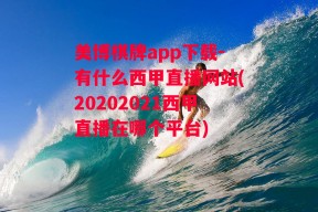 美博棋牌app下载-有什么西甲直播网站(20202021西甲直播在哪个平台)